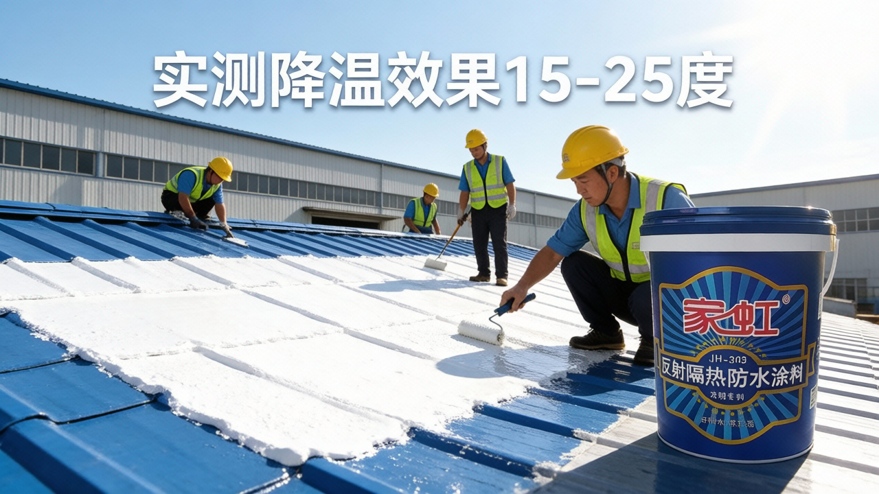 家虹水漆专业承接彩钢瓦除锈喷漆翻新钢结构喷漆翻新厂房翻新外墙翻新反射隔热降温涂料厂房防水补漏全国施工 - 广告